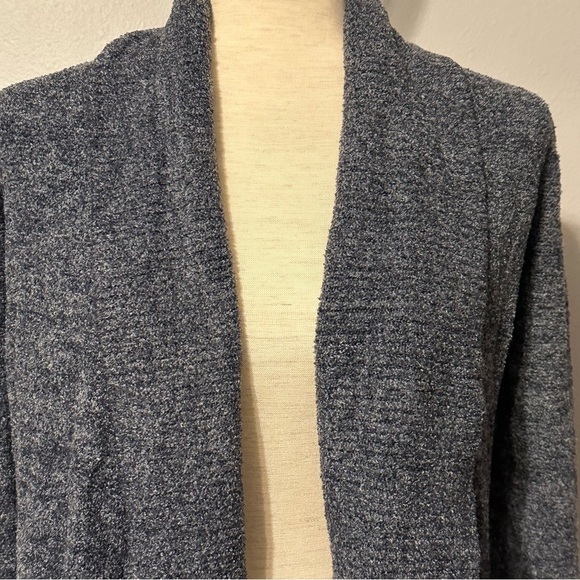 Barefoot Dreams Cozychic Lite Circle Open Front Cardigan Cozy Sweater, Gray XS/S - Picture 4 of 10